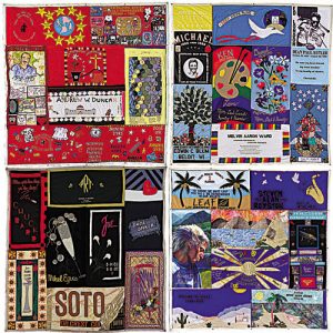 Aids victims memorial quilt